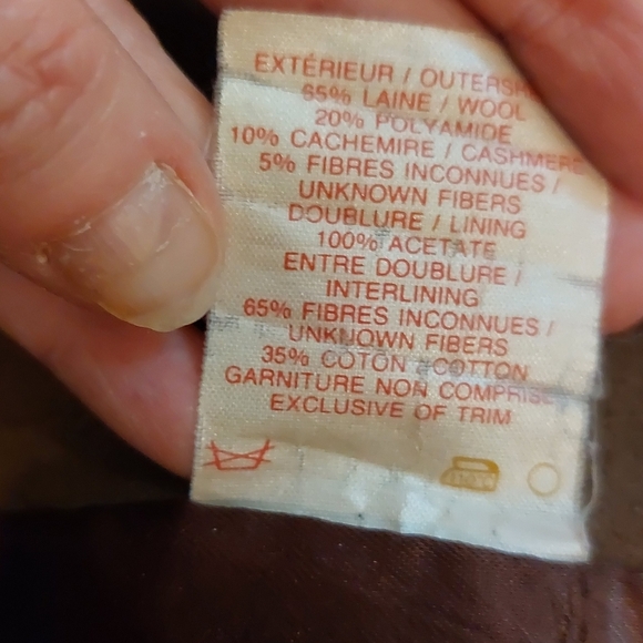 Vintage cashmere blend Novelti coat with cape  rare piece - Picture 9 of 11